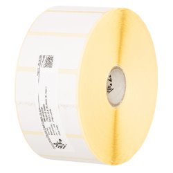 Zebra Z-Select 2000D - Paper - permanent acrylic adhesive - coated - perforated - bright white - 101