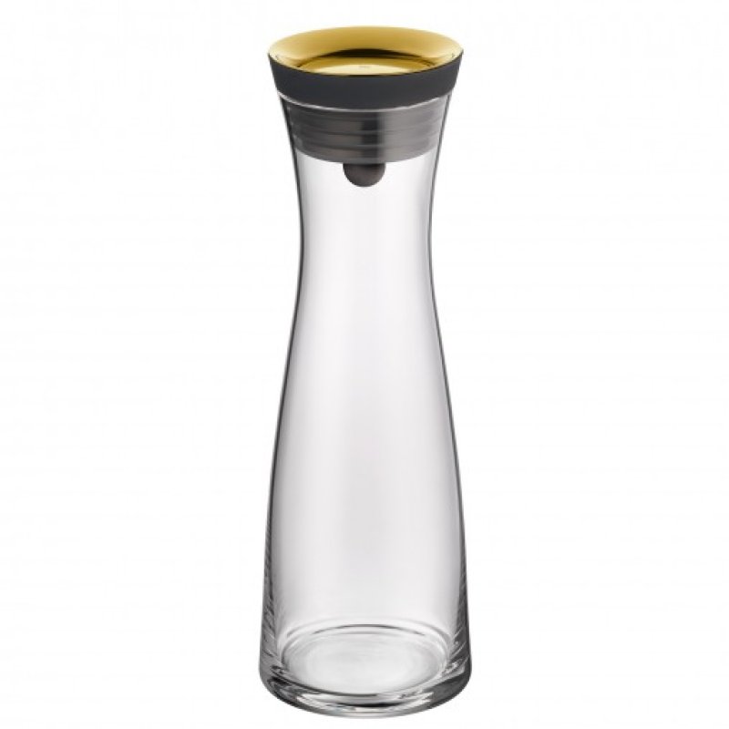 WMF 0617706590 Basic Wasserkaraffe aus Glas, 1 Liter, gold