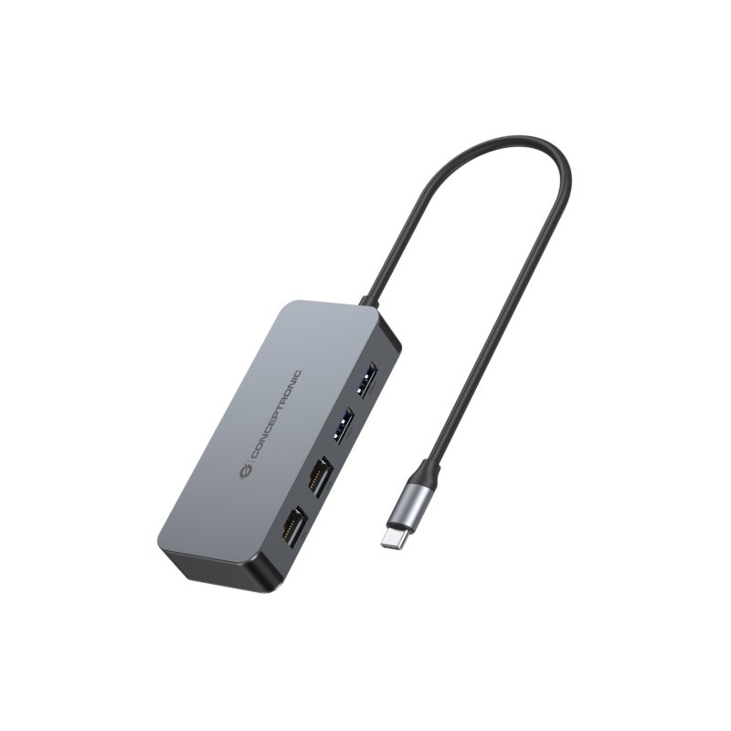 CONCEPTRONIC Adapter USB-C-2xGbE 2xUSB-A3.2 5Gbs 0.30m gr