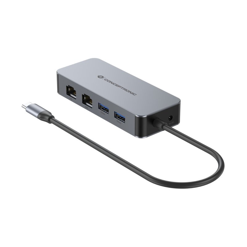 Conceptronic ABBY24G station d'accueil Avec fil USB 3.2 Gen 1 (3.1 Gen 1) Type-C Gris