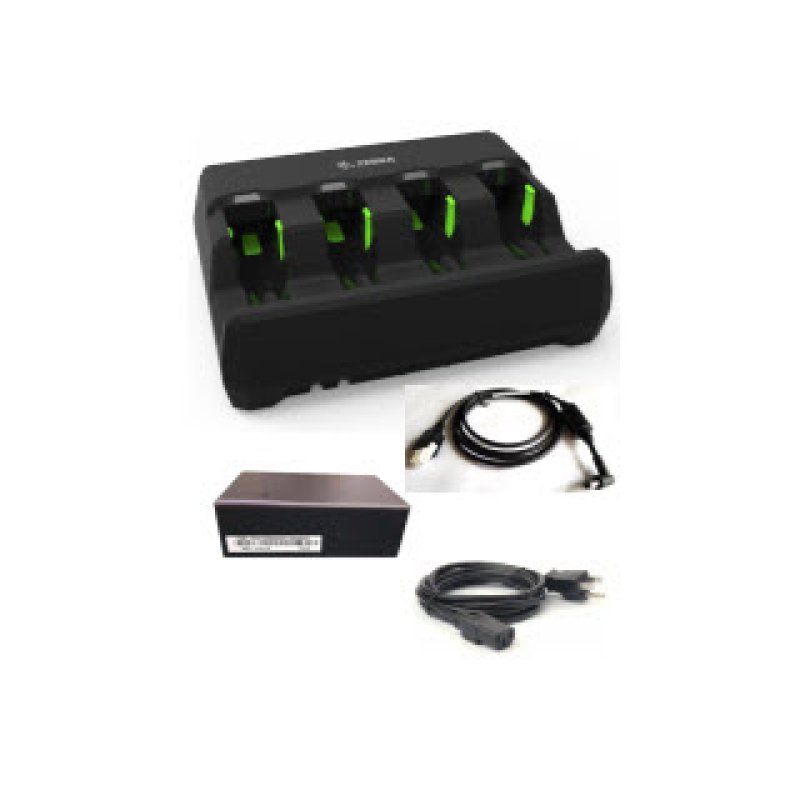 Zebra 4-Slot Battery Charger Kit - Battery Charger (SAC3600-KIT)