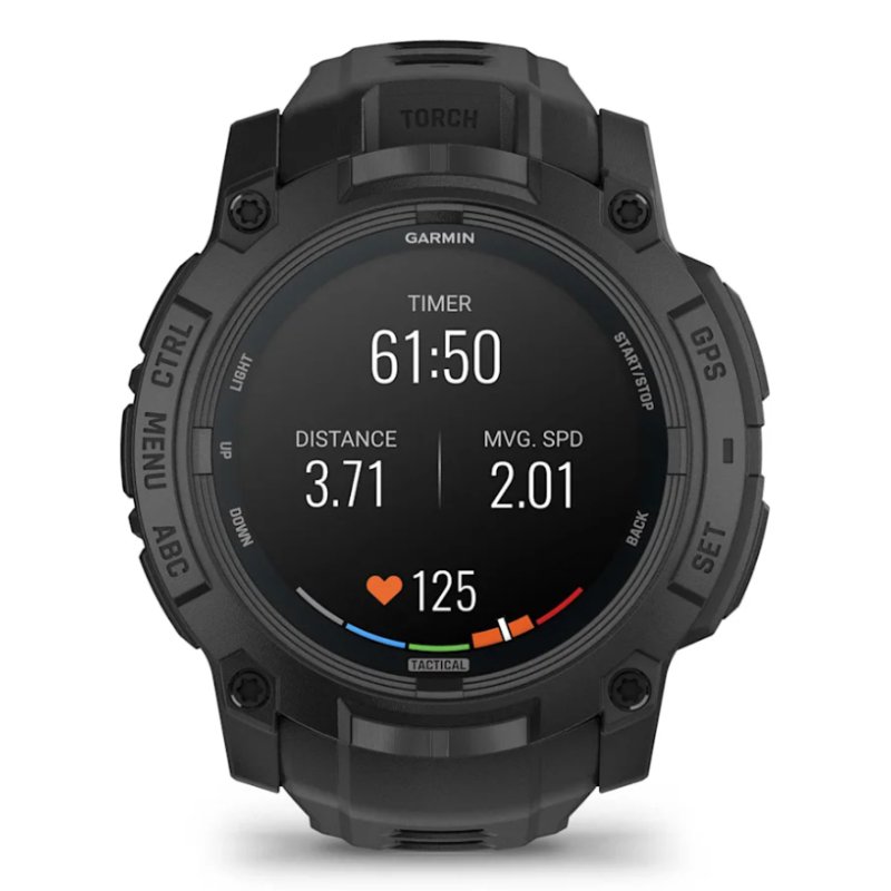 Garmin Instinct 3 Tactical Edition 3.3 cm (1.3") AMOLED 50 mm Digital 416 x 416 pixels Black GPS (satellite)