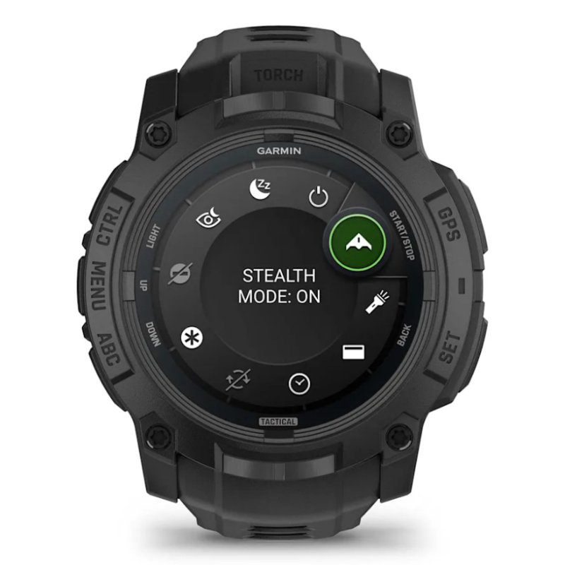 Garmin Instinct 3 Tactical Edition 3,3 cm (1.3") AMOLED 50 mm Numérique 416 x 416 pixels Noir GPS (satellite)