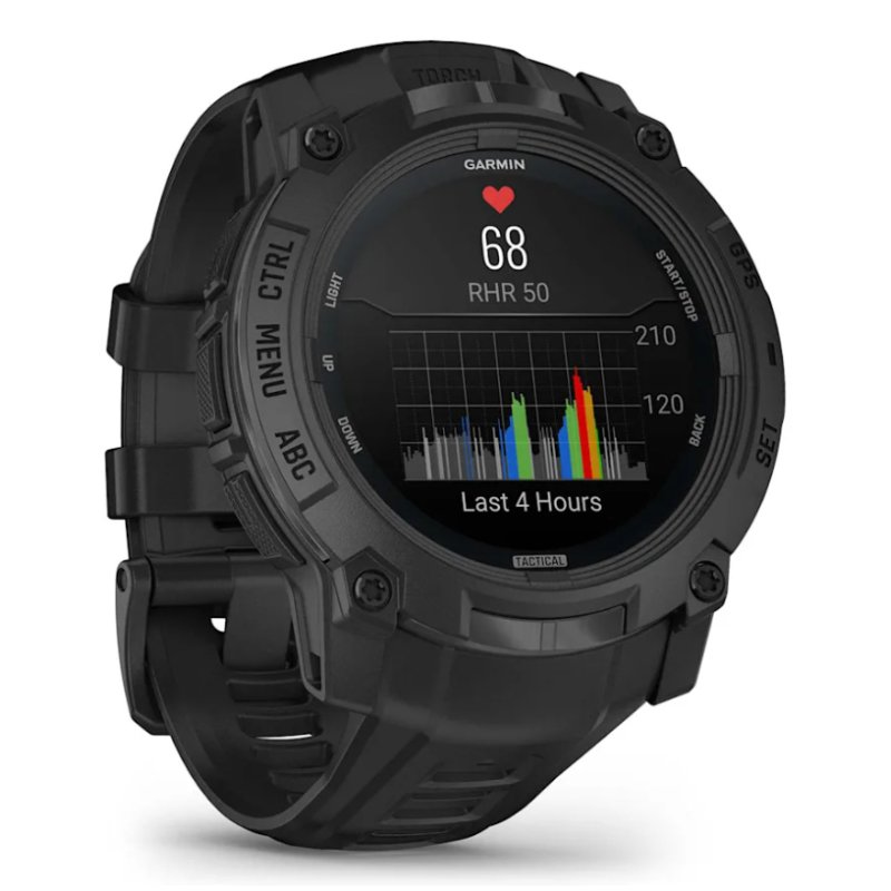 Garmin Instinct 3 Tactical Edition 3,3 cm (1.3") AMOLED 50 mm Numérique 416 x 416 pixels Noir GPS (satellite)