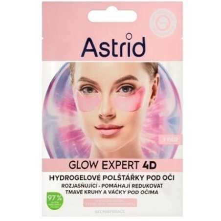 Astrid Glow Expert 4d Illuminating Hydrogel Eye Patches With Niacinamide