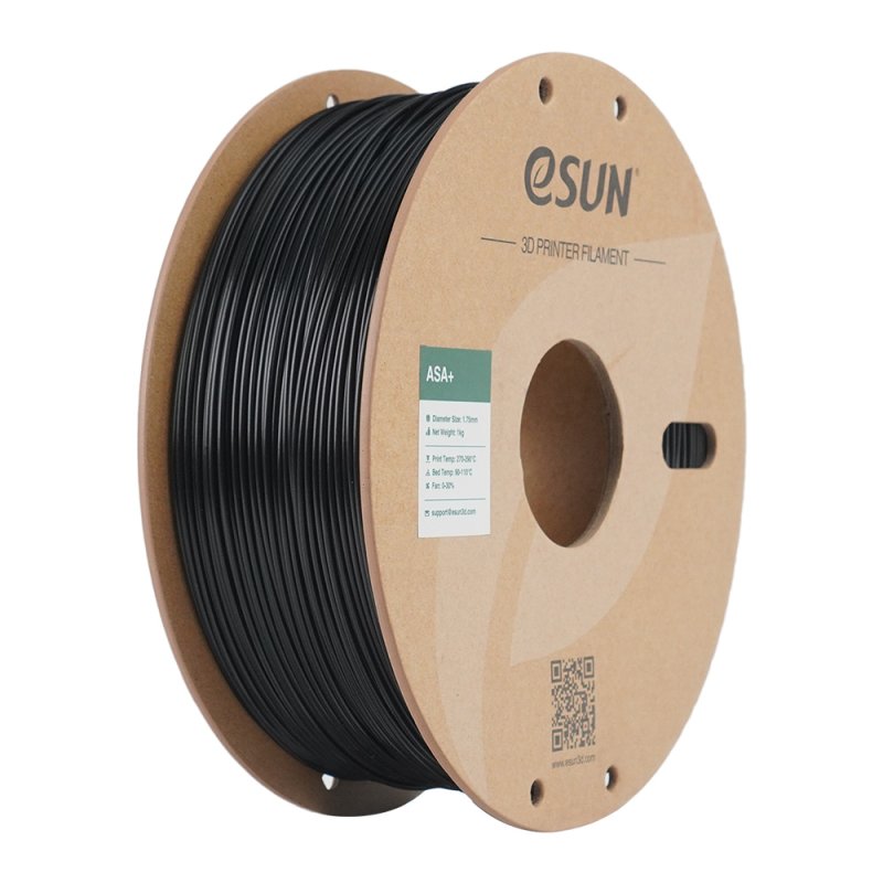 eSUN ASA Acrylonitrile styrene acrylate (ASA) Black 1 kg