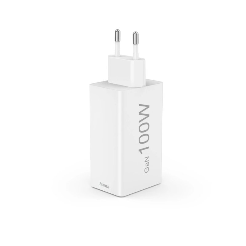 HAMA Schnellladegert GaN, 2x USB-C PD, 1x USB-A QC 65W Wei