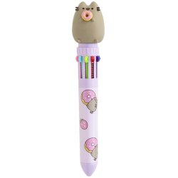PUSHEEN - Donuts - Stylo-Bille 10 couleurs 3D