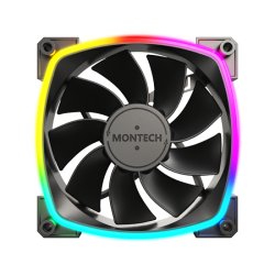 Montech RX120 PWM Boitier PC Ventilateur 12 cm Noir 3 pièce(s)