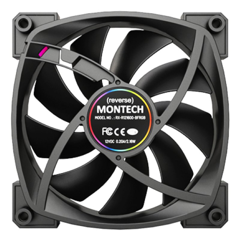 Montech Ventilateur RX120 3 in 1 Pack (B) / RX120 3-Pack Noir