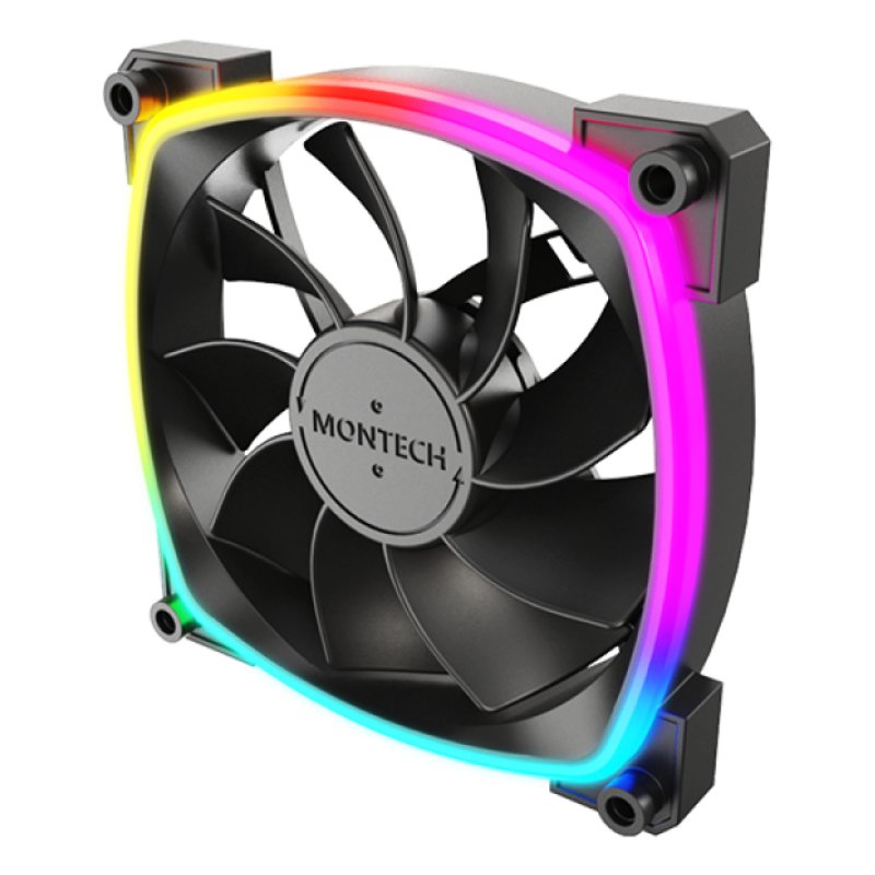 Montech RX120 PWM Computer case Fan 12 cm Black 3 pc(s)