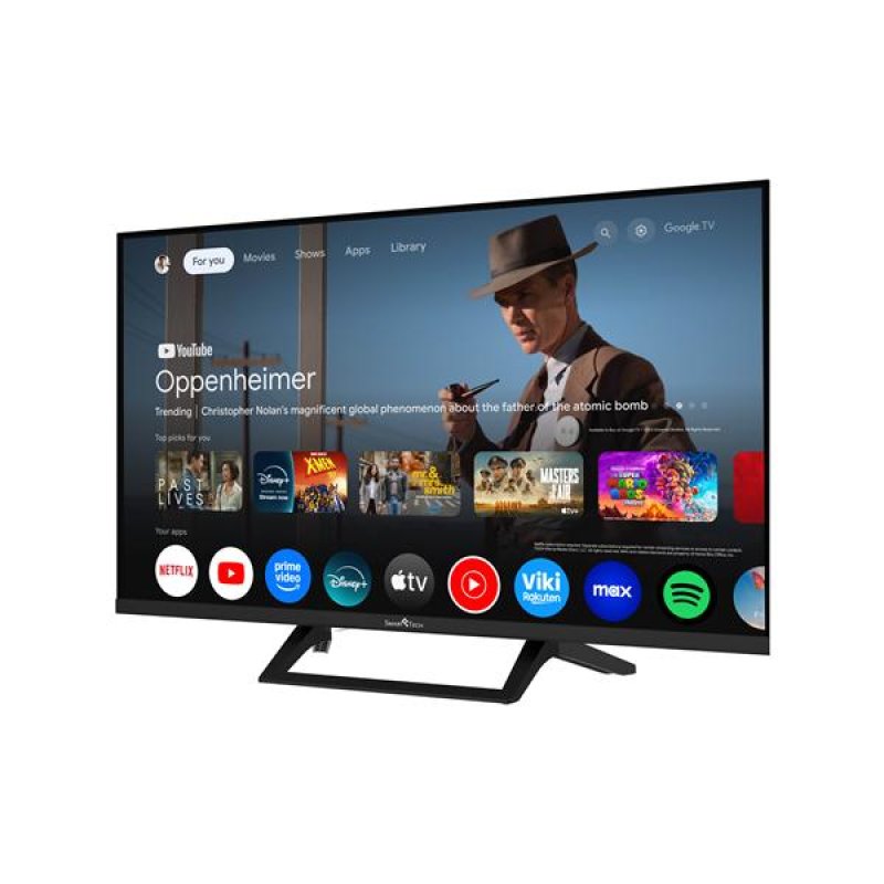 Google TV, Qled FHD, Pied central *