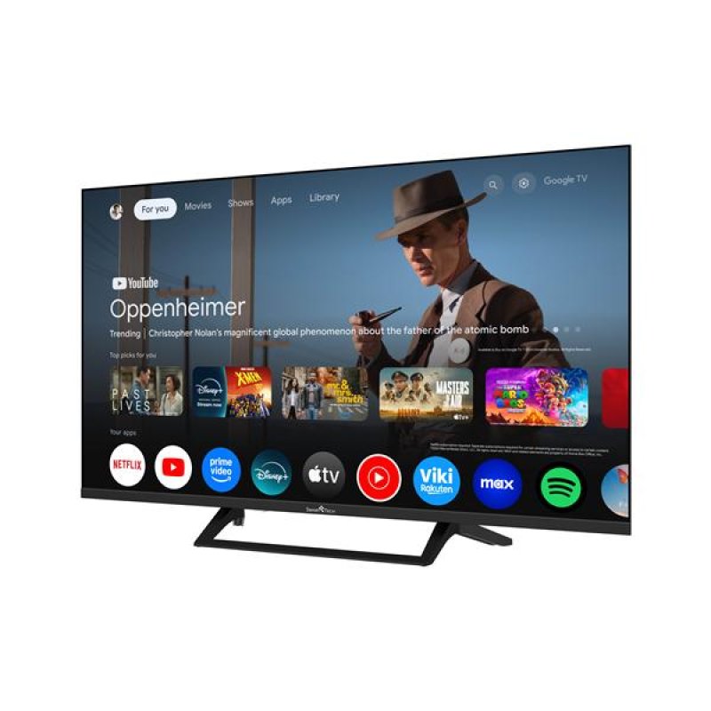 Google TV, Qled FHD, Pied central *