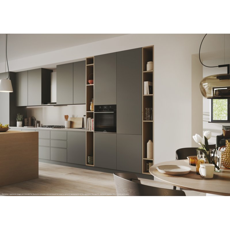 FOUR PYROLYSE HYDROLYSE 60 CM 78 L Titanium CLASSE A NOIR *