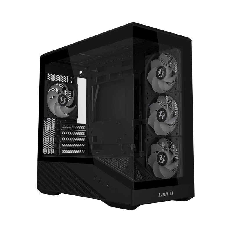 Lian Li VECTOR V100 MINI PC-Gehäuse, Micro-ATX, Tempered Glass - schwarz