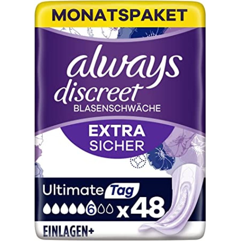 Always Discreet Ultimate Monthly Package 48 Count