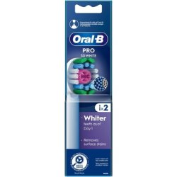 Oralb Pro 3d White Toothbrush Heads Pack Of 2