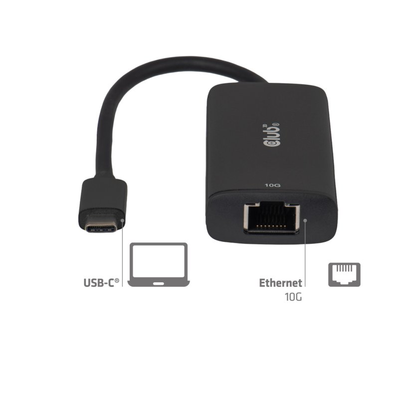 Club3D Adapter USB-C RJ45 10Gbps St/Bu retail