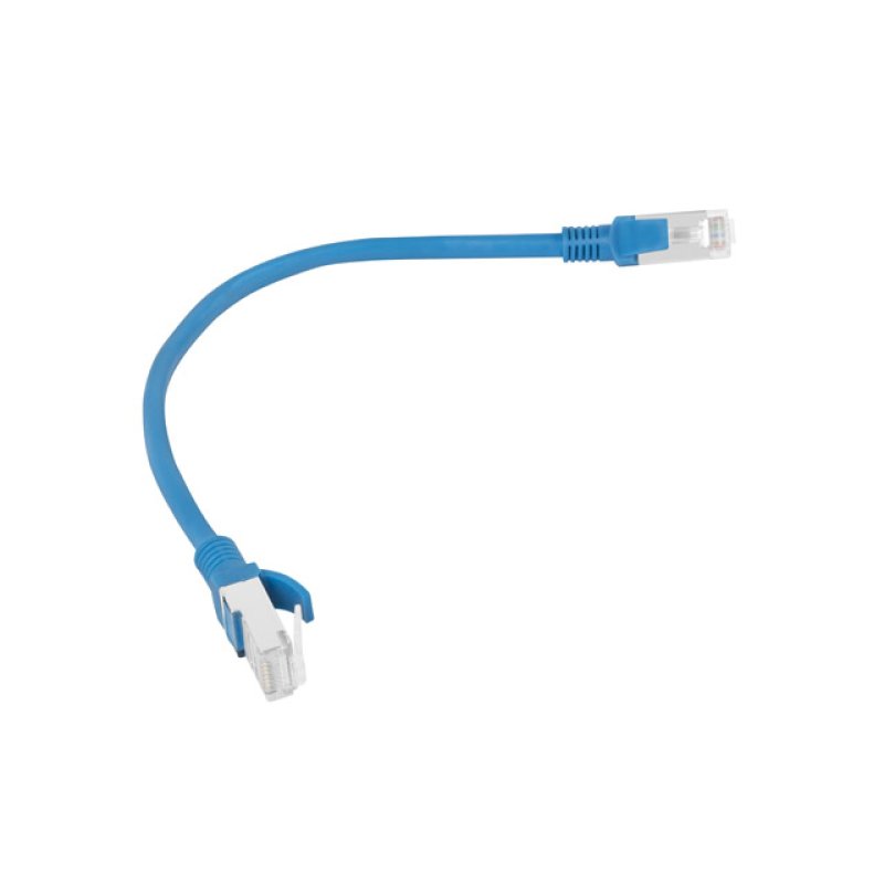 Lanberg PCU5-10CC-0025-B câble de réseau Bleu 0,25 m Cat5e U/UTP (UTP)