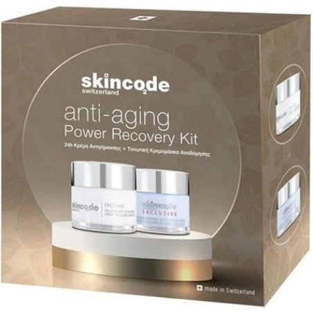 Skincode Antiaging Power Recovery Kit Exclusive Cellular Antiaging Cream 50 Ml And Cellular Recharge Age Renewing Mask