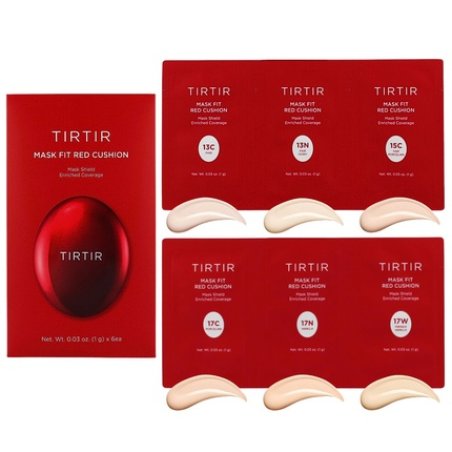 Tirtir Mask Fit Red Cushion 6 Shade Trial Kit 6x1g