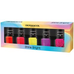 Dermacol Shine Bright Set Set Of Neon Nail Polishes