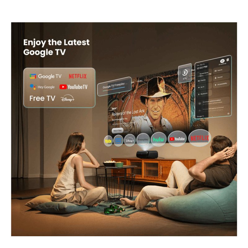 JmGO O2S Ultra Short throw projector DLP 4K (4096x2400) 3D Black