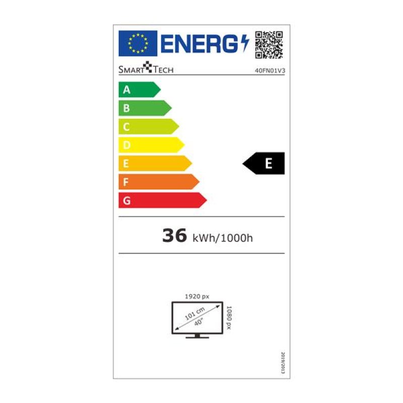Smart-Tech 40FN01V3 TV 101,6 cm (40") 4K Ultra HD Gris 250 cd/m²