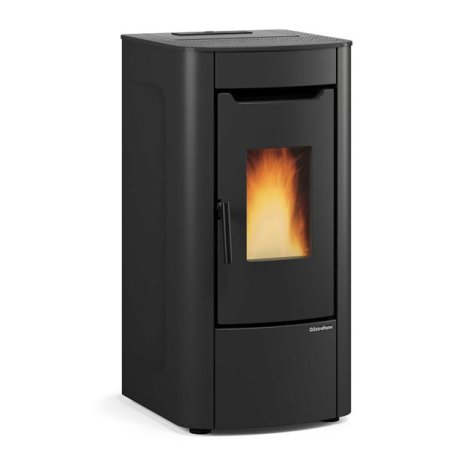 1295802-POELE A GRANULES-7KW-A -FLAMME VERTE-CSTB-FOYER FONTE-SORTIE AR *