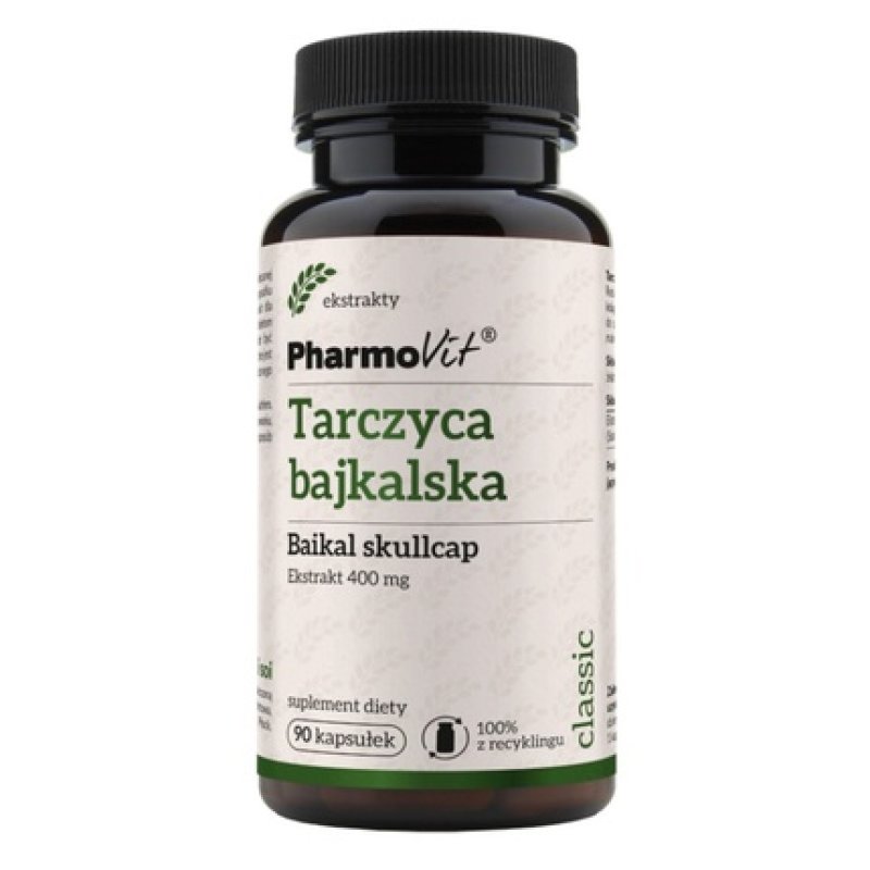 Pharmovit Baikal Skullcap 400 Mg Dietary Supplement 90 Capsules