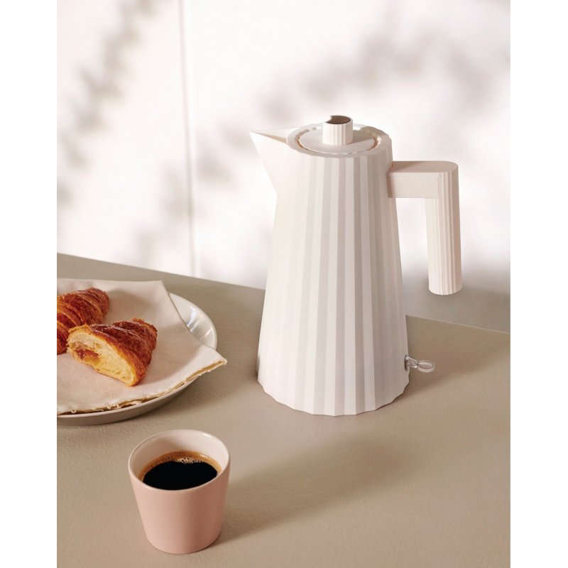Alessi Mdl061 R Plisse Electric Kettle 100 Cl Red