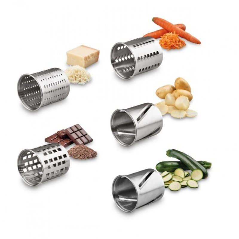 Solis 921.06 electric grater/spiralizer Stainless steel Black, Stainless steel
