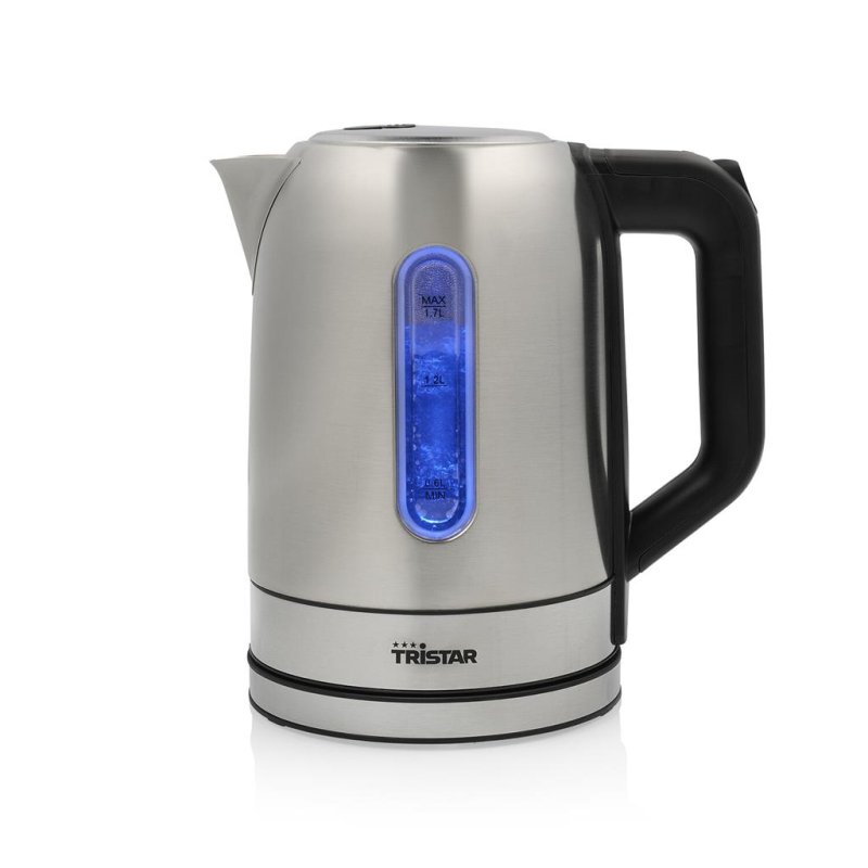 Tristar Wk1344 Electric Kettle 17 Liters 2200 Watts Black Silver