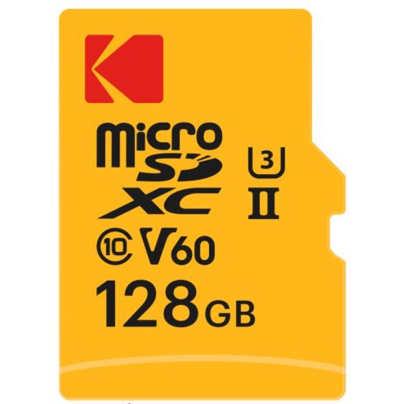 Kodak mSD 128GB UHS-II U3 V60 Pro adapt