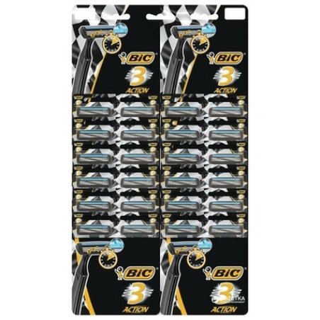 Bic Advanced Tripleaction Shaving Razors Set 24 Count