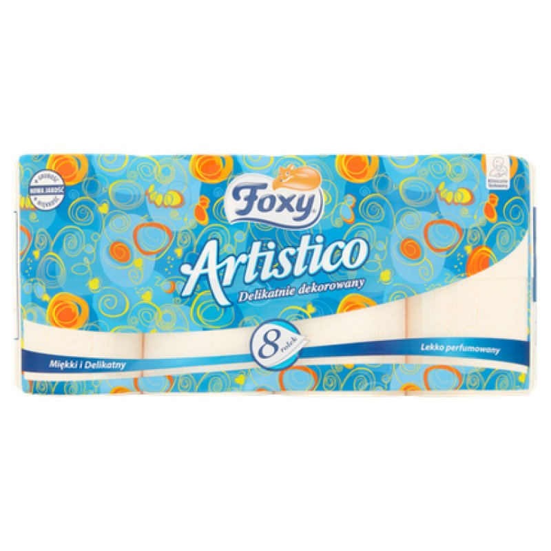 Foxy Artistico Delicately Decorated Peach Toilet Paper
