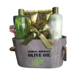 Aurora Bath Gift Set 5 Pieces Herbal Bouquet with Olive Oil