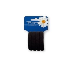 Top Choice Hair Ties Rollers Set Of 4 Black