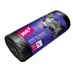 York Trash Bags With Tape 60l Diamond 10 Pieces