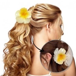 Ecarla Hair Clip Xl Hibiscus Flower Sp385