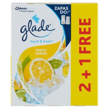 Glade Touch & Fresh Fresh Lemon Air Freshener Refill 10ml - Pack of 3