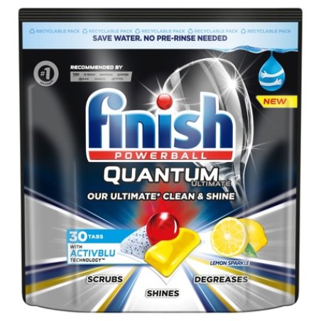 Quantum Ultimate Dishwasher Capsules 30 Pieces Lemon