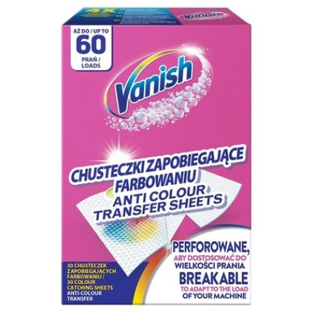 Color Protect Stain Prevention Wipes For Clothing 60 Washes
