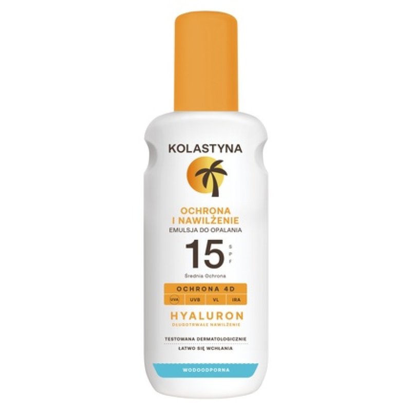 Kolastyna Protection And Moisturization Tanning Emulsion Spray Spf15 200 Ml