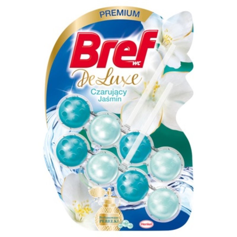Bref WC Deluxe Wash and Smell Suspension for Toilet Bowls Charming Jasmine 2 x 5