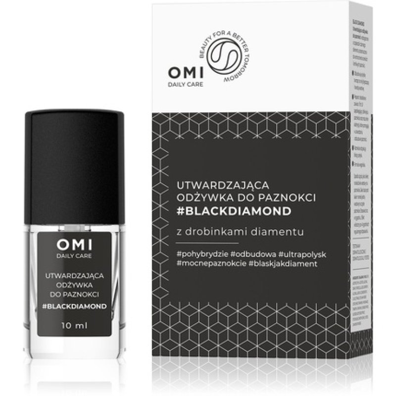 Allvernum Omi Daily Care Nail Strengthening Conditioner Blackdiamond With Diamond Particles 10 Ml