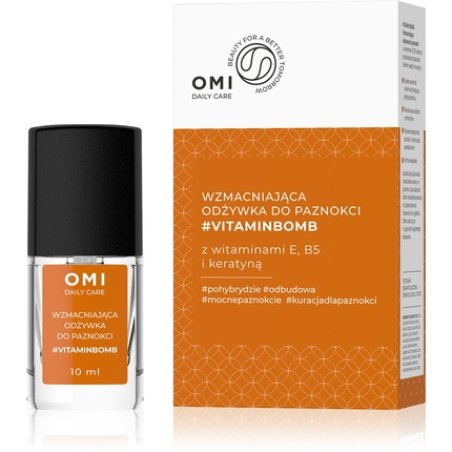 Allvernum Omi Daily Care Strengthening Nail Conditioner Vitaminbomb With Vitamins E B5 And Keratin 10 Ml