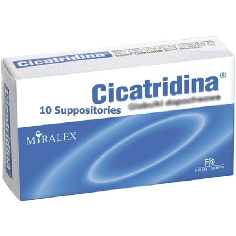 Cicatridina 10 Suppositories. Made In Italy. Polish Distribution, Polish
