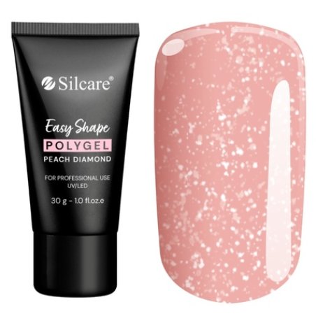 Silcare Easy Shape Polygel Acrylic Gel For Nails Peach Diamond 30g