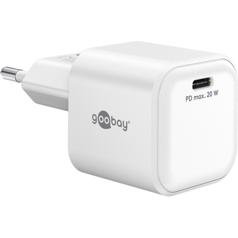 Goobay USB-C PD GaN Schnellladegerät Nano (20 W) wh